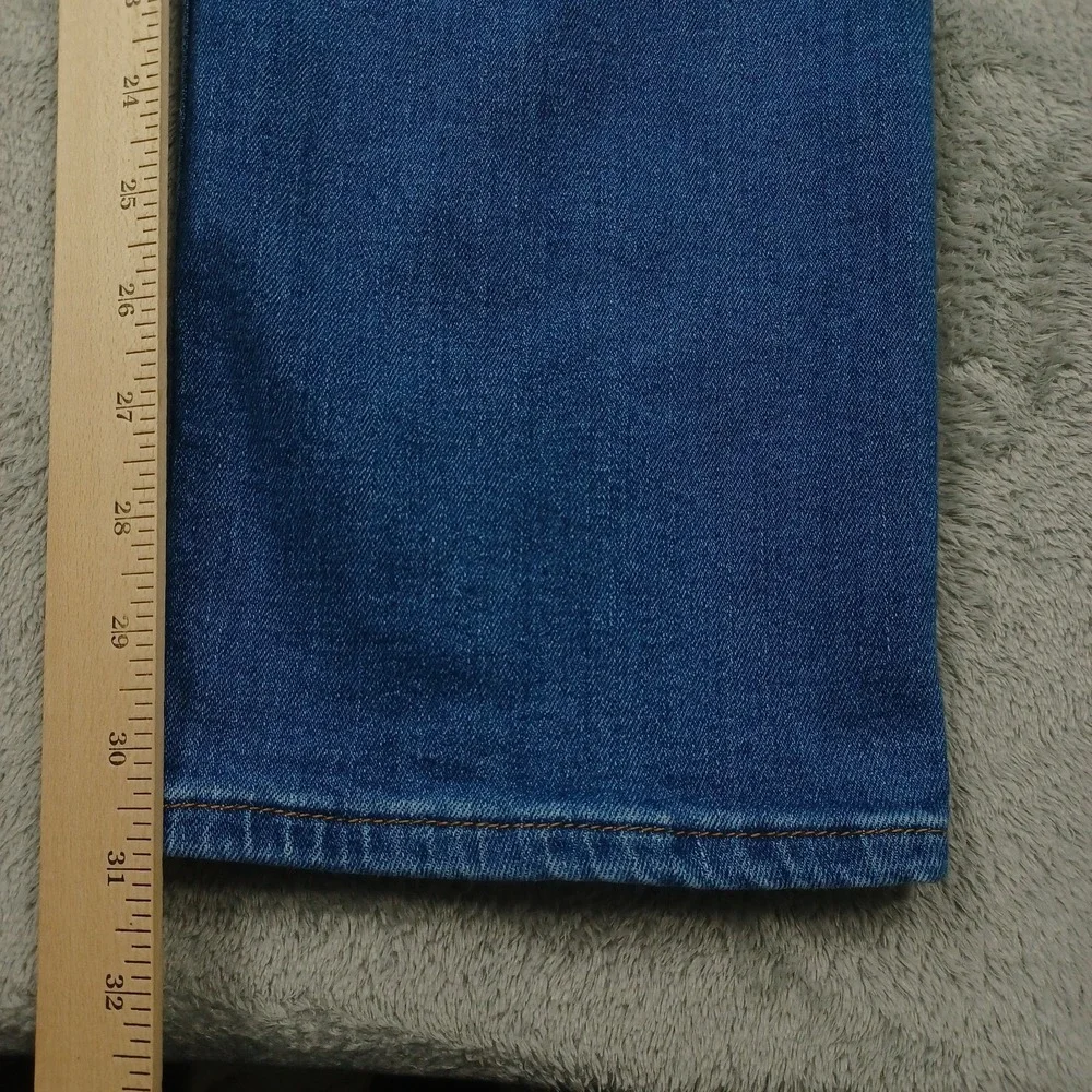 Levis 511 Jeans Mens 38x32 Blue Denim Slim Fit Distressed‎ Pockets Cotton